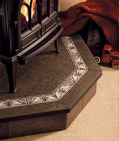 Western Flagstone 48 x 48 Single Cut Corner Hearth Pad